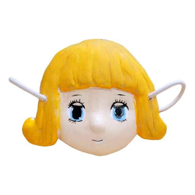 女の子のお面