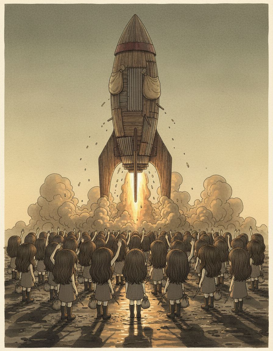 ロケット、空へ