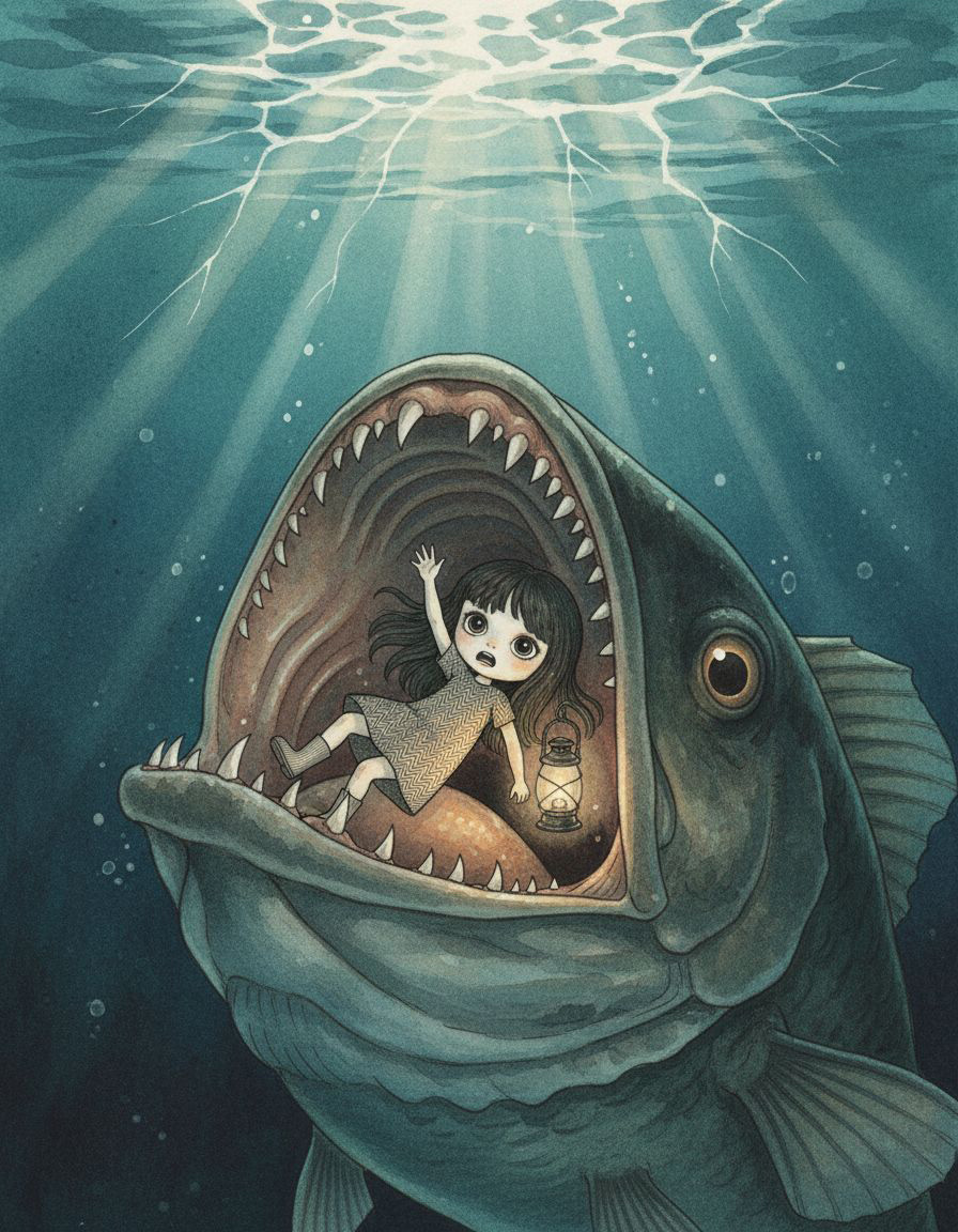 氷の下の大魚