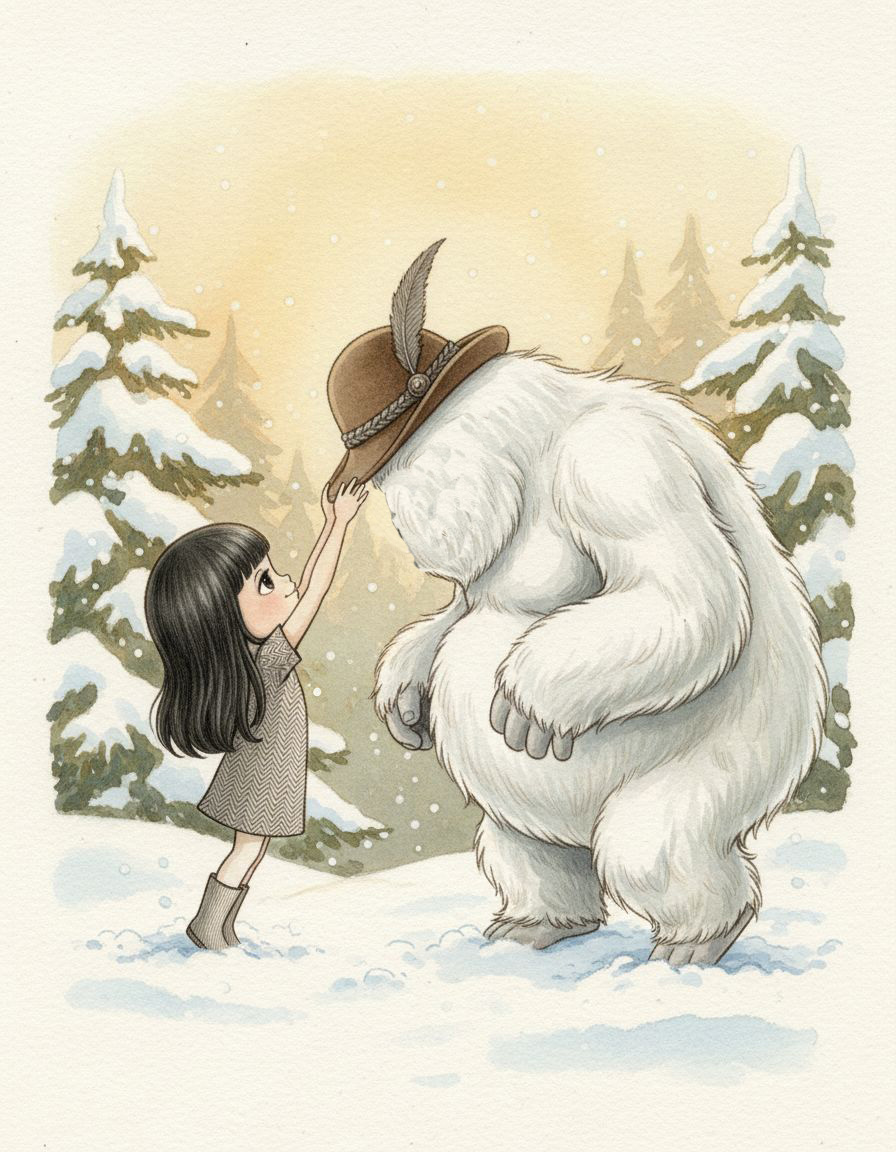 子雪男と帽子