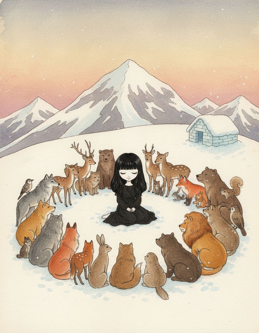 巫女sunaと動物の輪